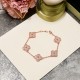 Van Cleef & Arpels Sweet Alhambra Rose Gold/Silver/Gold VCA Bracelets 3 Colors