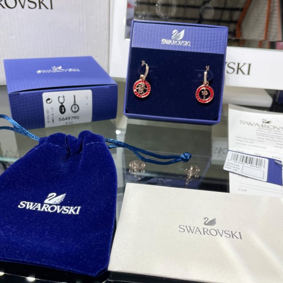 Swarovski Alea Earrings Red Gold 5649790