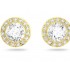 Swarovski Angelic Stud Earrings Round Cut White Gold Tone Plated 5505470