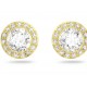 Swarovski Angelic Stud Earrings Round Cut White Gold Tone Plated 5505470