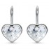 Swarovski Bella Heart White Silver Earrings 5515191