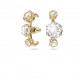 Swarovski Constella Earrings Asymmetrical Design Round Cut White 5616919