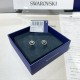 Swarovski Creativity Stud Earrings White Rose Gold Tone Plated 5199827