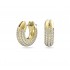 Swarovski Dextera Hoop Earrings Gold Rhodium Plated 5636530