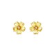 Swarovski Florere Stud Earrings Flower Yellow Gold Tone Plated 5650571