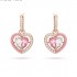 Swarovski Gema 520 Earrings Pink Gold Rose 5653010