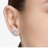 Swarovski Gema Stud Earrings Mixed Cuts Flower White Rhodium Plated 5644679