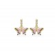 Swarovski Idyllia Drop Earrings Butterfly Multicolored Gold Tone Plated 5670055