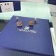 Swarovski Latisha Earrings Flower Pink Rhodium Plated 5636486