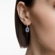 Swarovski Millenia Drop Earrings Octagon Cut Blue Rhodium Plated 5619500