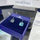 Swarovski Millenia Drop Earrings Square Cut Ltblue Silver Tone Plated 5619472