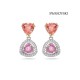 Swarovski Millenia Drop Earrings Trilliant Cut Mixed Pink Gold 5619496