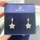 Swarovski Stella Drop Earrings Kite Cut Star White Silver Phodium Plated 5652002