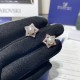 Swarovski Stella Stud Earrings Round Cut White Rose Gold 5645465