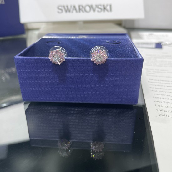 Swarovski Sunshine Stud Earrings Mixed Cuts Sun Pink 5642962