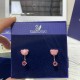 Swarovski Teddy Earrings Bear Pink Rose Gold Tone Plated 5642982