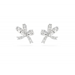 Swarovski Volta Stud Earrings Bow White Rhodium Plated 5647579