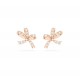 Swarovski Volta Stud Earrings Bow White Rose Gold Tone Plated 5647572