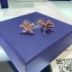 Swarovski Volta Stud Earrings Bow White Rose Gold Tone Plated 5647572