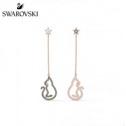 Swarovski Cattitude Earrings Cat and Star