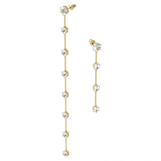 Swarovski Constella Asymmetrical Earrings Gold