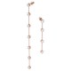 Swarovski Constella Asymmetrical Earrings Rose Gold