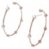 Swarovski Constella Hoop Earrings Rose Gold