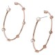 Swarovski Constella Hoop Earrings Rose Gold