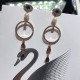 Swarovski Evil Eye Symbolic Hoop Pierced Earrings