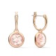 Swarovski Tahlia Mini Hoop Earrings, Rose Gold