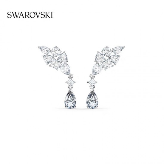 Swarovski Tennis Deluxe Pierced Earrings Wing