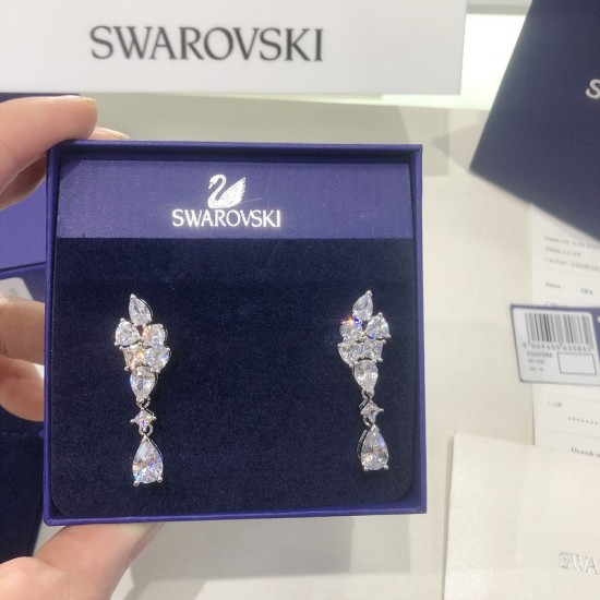 Swarovski Tennis Deluxe Pierced Earrings Wing