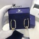 Swarovski Time Hoop Pierced Earrings, White and Gold