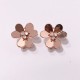 Van Cleef & Arpels Frivole Carrings Rose Gold VCA Earrings Silver 3 Colors