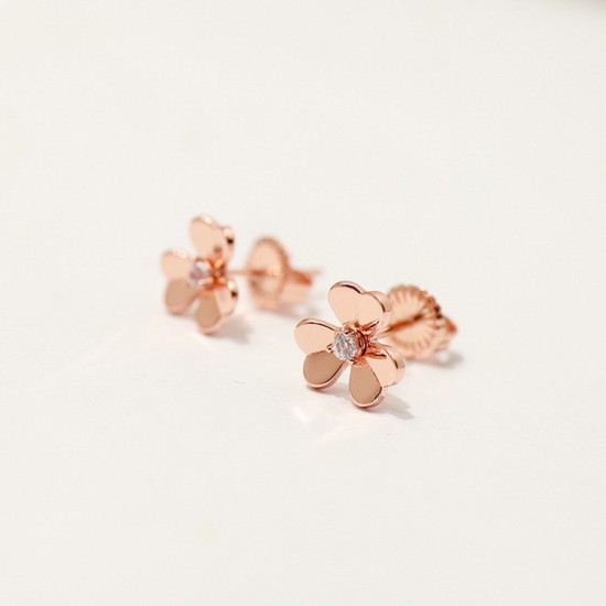 Van Cleef & Arpels Frivole Earrings Rose Gold Of VCA Earrings Silver Gold 3 Colors