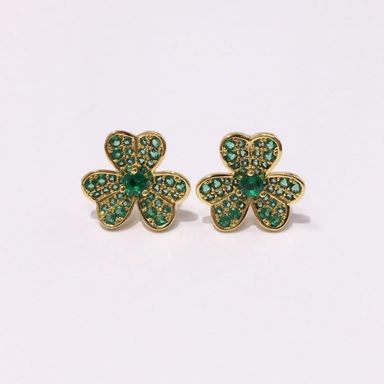 Van Cleef & Arpels Frivole Pink Gold Green VCA Earrings Silver 5 Colors