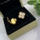 Van Cleef & Arpels Sweet Alhambra Gold Silver VCA Earrings