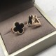 Van Cleef & Arpels Sweet Alhambra Gold VCA Earrings Black Red Green 4 Colors