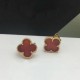 Van Cleef & Arpels Sweet Alhambra Gold VCA Earrings Blue Red 5 Colors