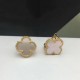 Van Cleef & Arpels Sweet Alhambra Gold VCA Earrings Blue Red 5 Colors