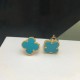 Van Cleef & Arpels Sweet Alhambra Gold VCA Earrings Blue Red 5 Colors