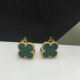 Van Cleef & Arpels Sweet Alhambra Gold VCA Earrings Blue Red 5 Colors