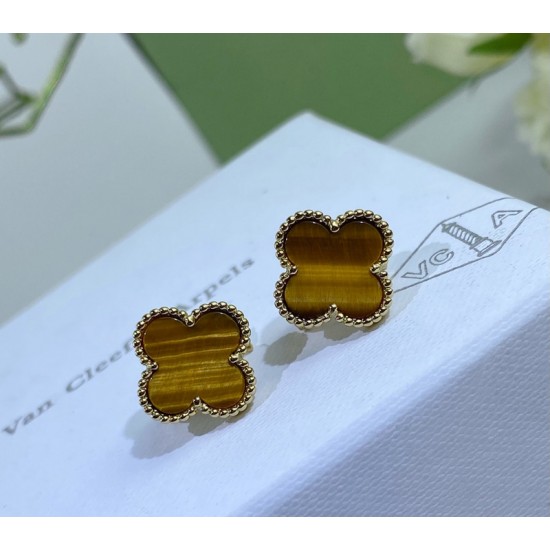 Van Cleef & Arpels Sweet Alhambra Gold VCA Earrings Yellow