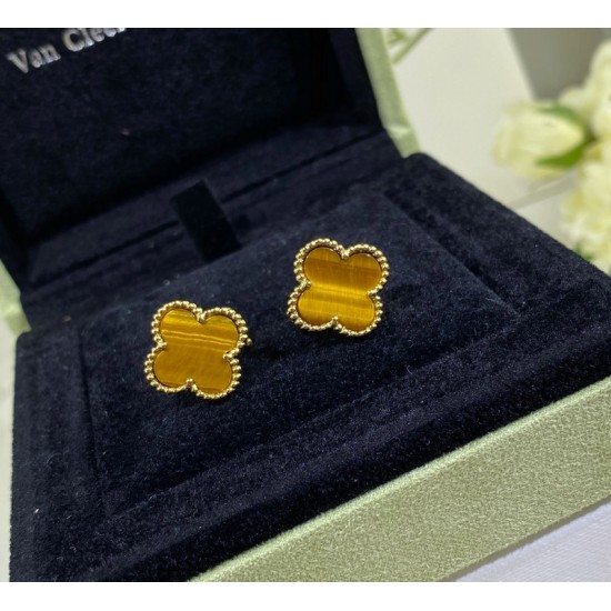 Van Cleef & Arpels Sweet Alhambra Gold VCA Earrings Yellow