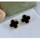 Van Cleef & Arpels Sweet Alhambra Of Black Gold VCA Earrings 2 Colors