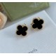 Van Cleef & Arpels Sweet Alhambra Of Black Gold VCA Earrings 2 Colors