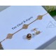 Van Cleef & Arpels Sweet Alhambra Of Gold And Silver VCA Earrings 2 Colors