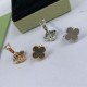 Van Cleef & Arpels Sweet Alhambra Of Gold/Silver VCA Earrings 2 Colors