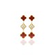 Van Cleef & Arpels Sweet Alhambra Of Gold VCA Earrings Black Red Blue 6 Colors