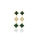 Van Cleef & Arpels Sweet Alhambra Of Gold VCA Earrings Black Red Blue 6 Colors